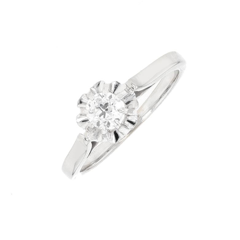Acheter Solitaire ancien diamant 0.30 carat or blanc 2.66g Comme neuf - 900,00 € Solitaire ancien diamant 0.30 carat or blanc 2.66g Comme neuf - reconditionné disponible sur Gemme Les Bijoux